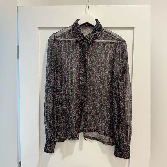 Sheer Dries Van Noten blouse size small / medium - Picture 4 of 11